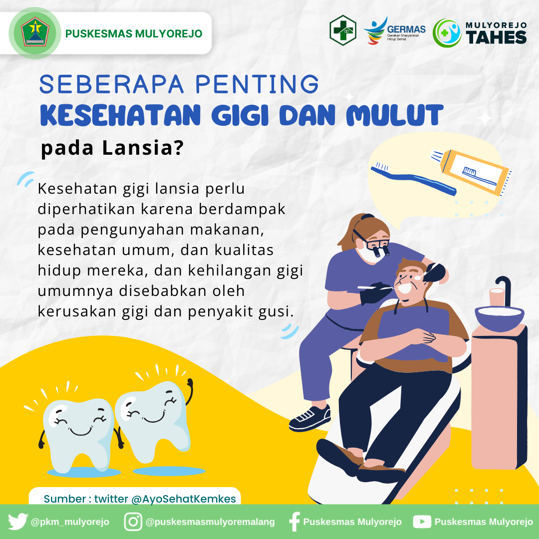 Seberapa Penting Kesehatan Gigi Dan Mulut Pada Lansia Puskesmas